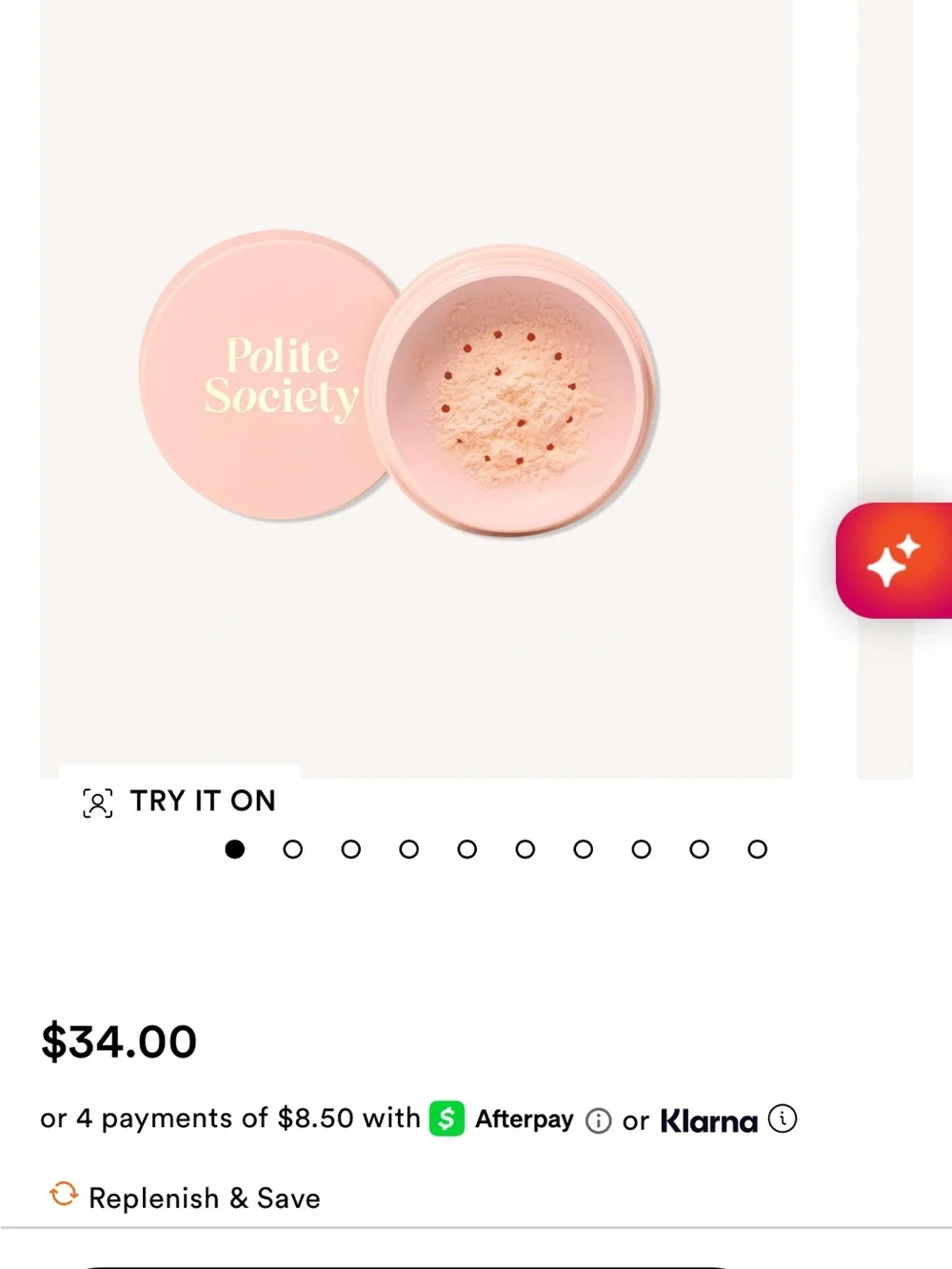 Polite Society More Than Pretty Loose Setting Powder — Light Peach